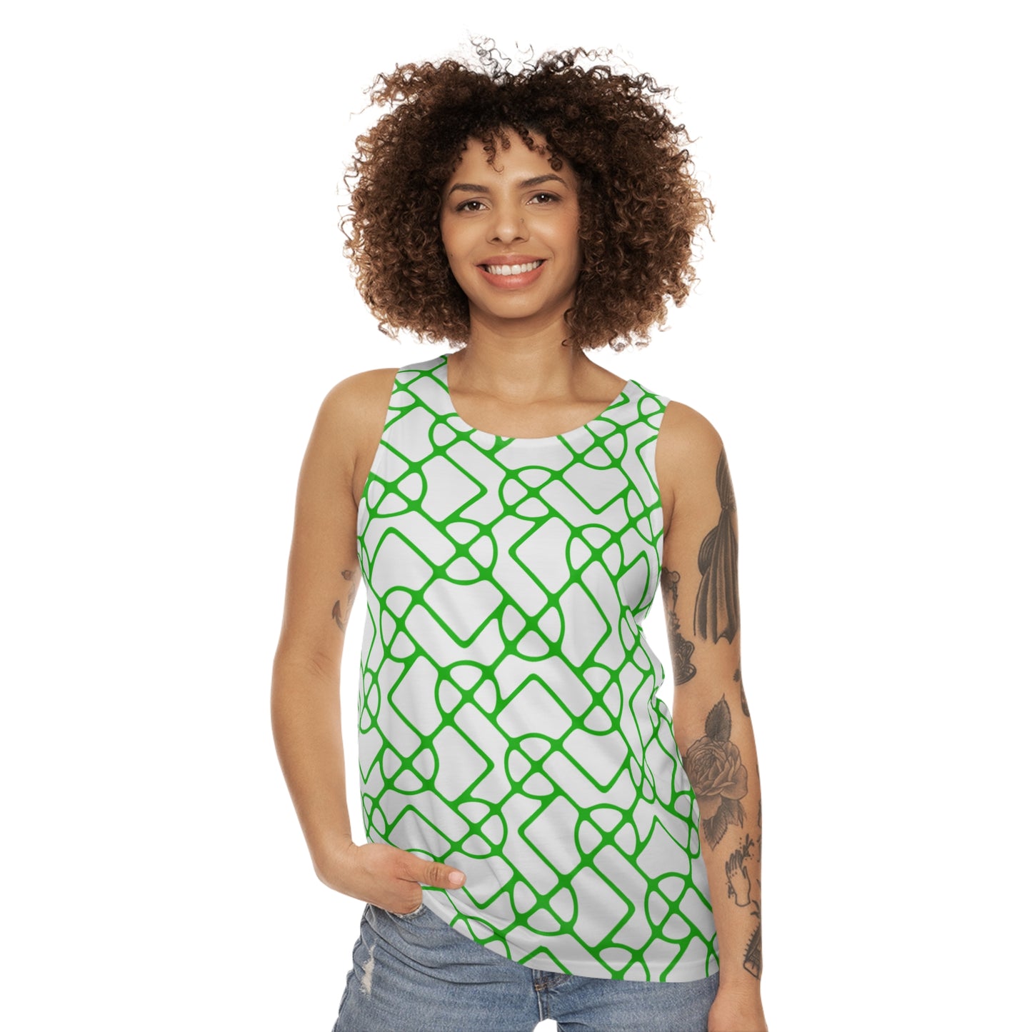 SIGNATURE DINK PATTERN WOMEN'S TANK REVERSE COURT