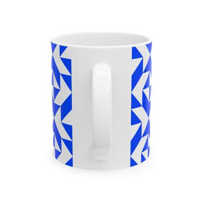 PADINKO PATTERN CERAMIC MUG BRIGHT ROYAL