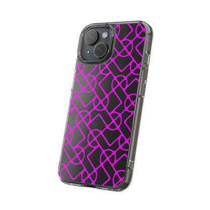 SIGNATURE DINK PATTERN PHONE CASE HOT FUSCHIA DIAGONAL