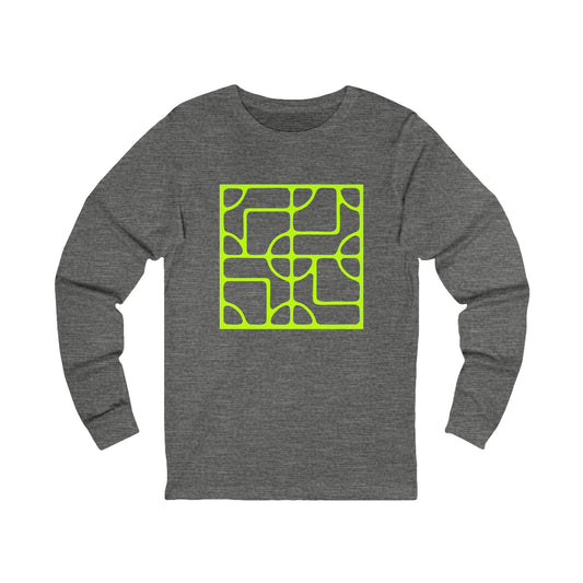 T3 LONG SLEEVE HEATHERED LOGO SHIRT