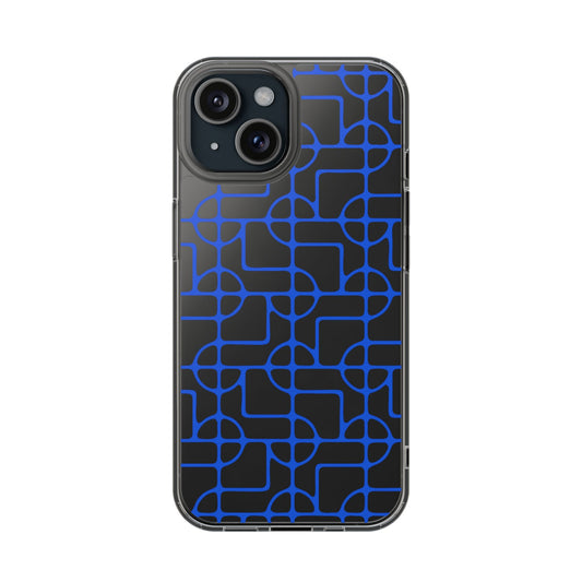 SIGNATURE DINK PATTERN PHONE CASE CLEARLY ROYAL