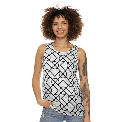 SIGNATURE DINK PATTERN WOMEN'S TANK NEWSPAPER