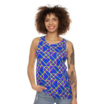 SIGNATURE DINK PATTERN WOMEN'S TANK NEON DOUBLE VISION