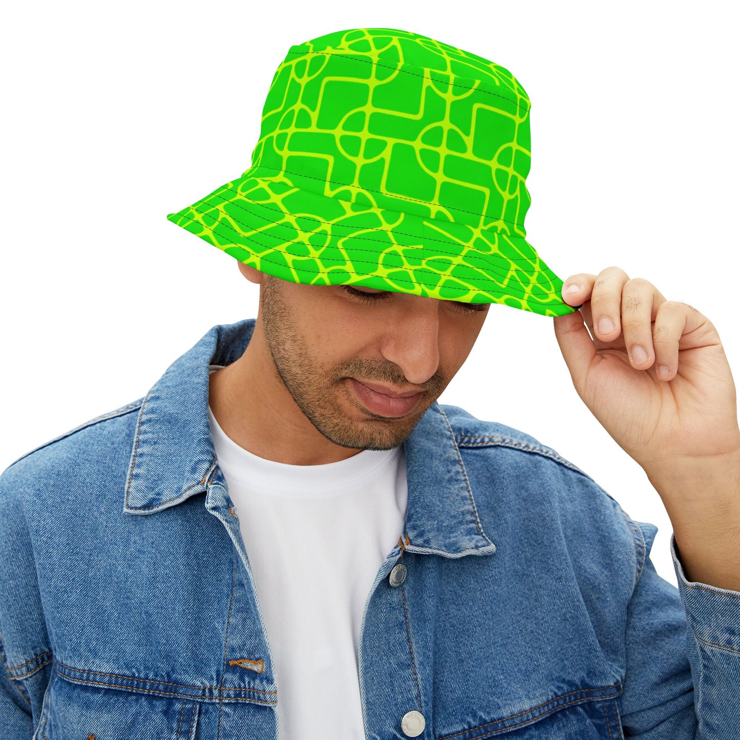 Bucket Hat Sun Hat BRIGHT NEON YELLOW GREEN