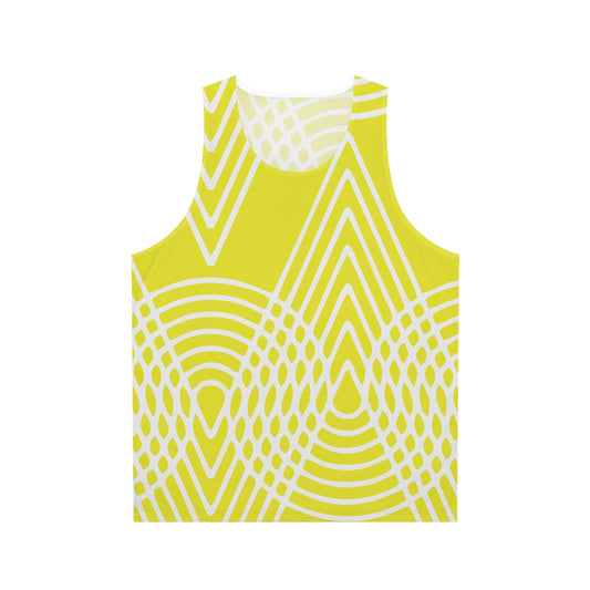 BETTYE PATTERN TANK ACID YELLOW