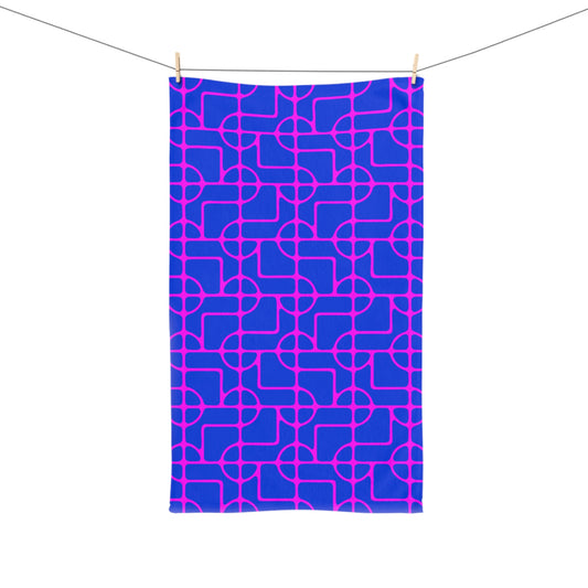 Hand Towel BRIGHTER Royal and HOT FUSCHIA at 1800 %