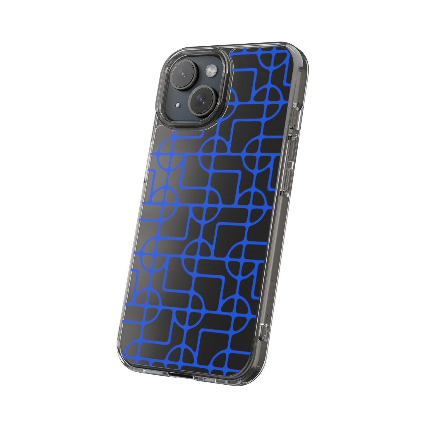 SIGNATURE DINK PATTERN PHONE CASE CLEARLY ROYAL