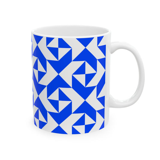 PADINKO PATTERN CERAMIC MUG BRIGHT ROYAL