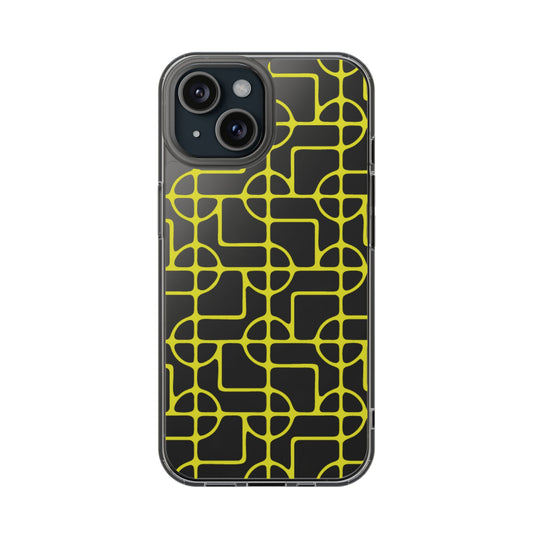 SIGNATURE DINK PATTERN PHONE CASE ACID YELLOW