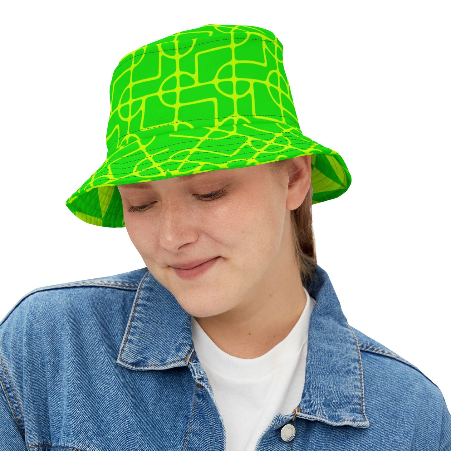 Bucket Hat Sun Hat BRIGHT NEON YELLOW GREEN