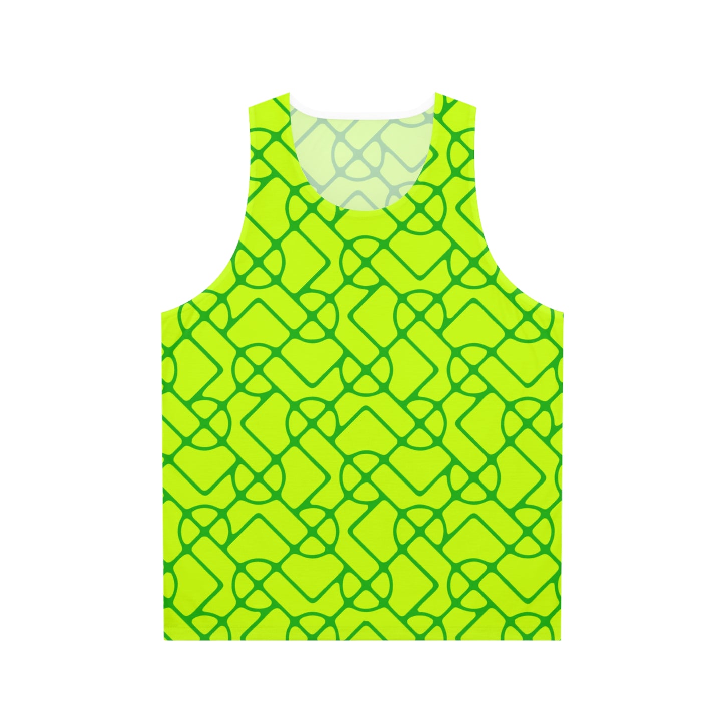 SIGNATURE DINK PATTERN WOMEN'S TANK NEON YELLOW GREEN