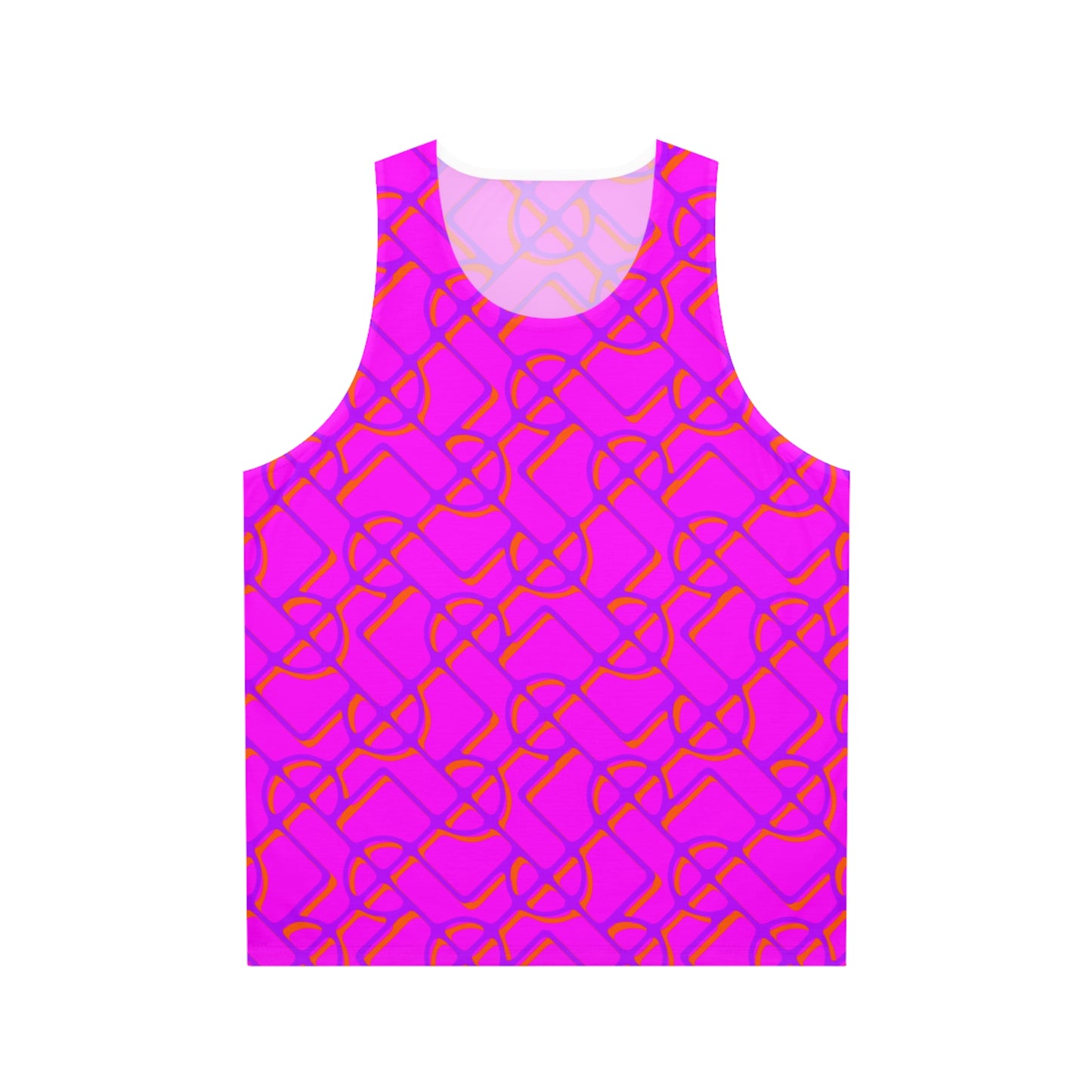 SIGNATURE DINK PATTERN WOMEN'S TANK FUSCHIA NEON DOUBLE VISION